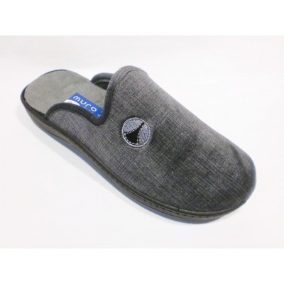 Zapatillas de casa descanso Muro 3301 Paño Gris Zapatillas de casa descanso Muro 3301 Paño Gris