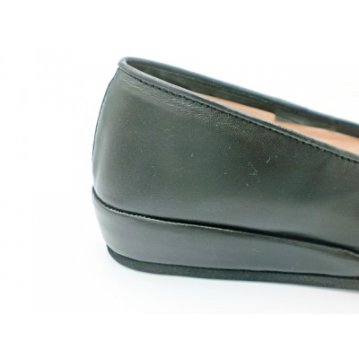 Zapatillas de casa cerrada para mujer piel cuña Ponca 515 Negro Zapatillas de casa cerrada para mujer piel cuña Ponca 515 Negro