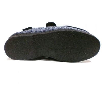 Zapatillas de casa Ancho Especial Salemedical Ribete Licra Velcro Marino Jaspeado Zapatillas de casa Ancho Especial Salemedical Ribete Licra Velcro Marino Jaspeado