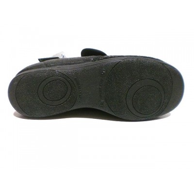 Zapato / Zapatilla de casa Ancho Especial Salemedical Velcro Licra Negro/Gris