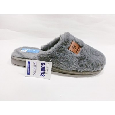 Zapatillas de casa Niágara Piso Gomus Pelo Dacha Gris Zapatillas de casa Niágara Piso Gomus Pelo Dacha Gris