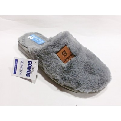 Zapatillas de casa Niágara Piso Gomus Pelo Dacha Gris Zapatillas de casa Niágara Piso Gomus Pelo Dacha Gris