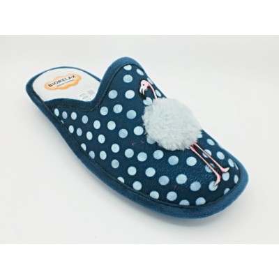 Zapatillas para casa mujer Biorelax By Cosdam Abierta Flamenco Indigo Zapatillas para casa mujer Biorelax By Cosdam Abierta Flamenco Indigo