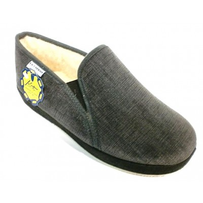 Zapatillas paño forro lana La Cadena 65317 Gris Zapatillas paño forro lana La Cadena 65317 Gris