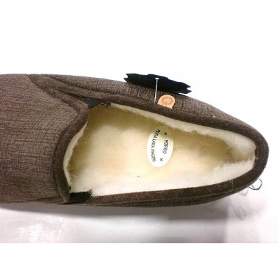 Zapatillas paño forro lana La Cadena 65317 Marron Zapatillas paño forro lana La Cadena 65317 Marron