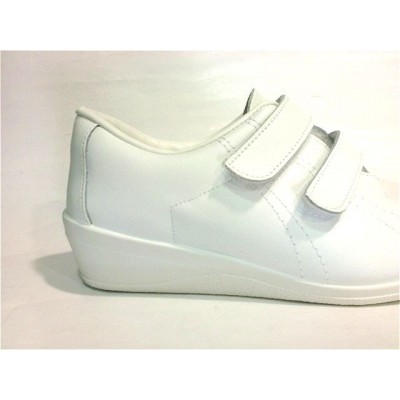 Deportivas mujer con Cuña FerGar Velcro Blanco Deportivas mujer con Cuña FerGar Velcro Blanco