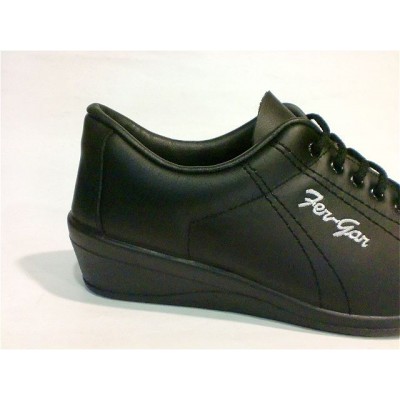 Deportivas mujer con cuña FerGar Cordón Negro Deportivas mujer con cuña FerGar Cordón Negro