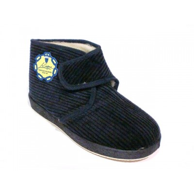 Zapatillas para casa abotinadas pana forro lana La Cadena 65703 Gris Zapatillas para casa abotinadas pana forro lana La Cadena 65703 Gris
