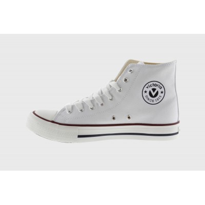 Zapatillas lona botin basket VICTORIA 6500 Blanco