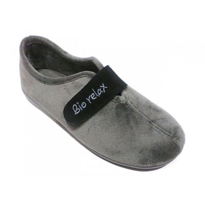 Zapatillas de casa Biorelax by Cosdam con velcro 13586 Gris