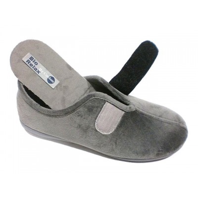 Zapatillas de casa Biorelax by Cosdam con velcro 13586 Gris