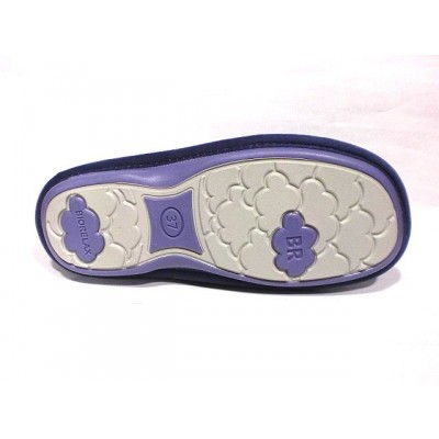 Zapatillas para casa mujer Biorelax By Cosdam Cerrada Suapel Morado piso goma antideslizante Zapatillas para casa mujer Biorelax By Cosdam Cerrada Suapel Morado piso goma antideslizante