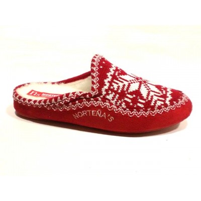 Zapatillas Norteñas descalza punto forro lana