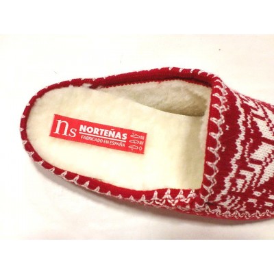 Zapatillas Norteñas descalza punto forro lana