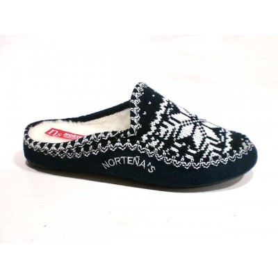 Zapatillas Norteñas descalza punto forro de lana Zapatillas Norteñas descalza punto forro de lana