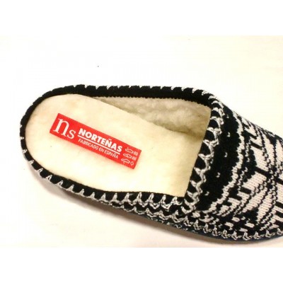 Zapatillas Norteñas descalza punto forro de lana Zapatillas Norteñas descalza punto forro de lana