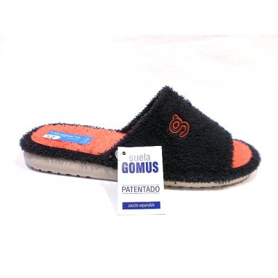 Zapatillas algodon abierta Niagara Gomus Silenciosas Antracita Zapatillas algodon abierta Niagara Gomus Silenciosas Antracita