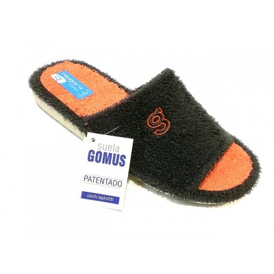 Zapatillas algodon abierta Niagara Gomus Silenciosas Antracita Zapatillas algodon abierta Niagara Gomus Silenciosas Antracita