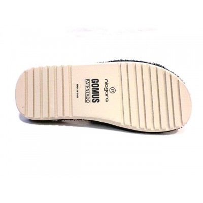 Zapatillas algodon abierta Niagara Gomus Silenciosas Gris Zapatillas algodon abierta Niagara Gomus Silenciosas Gris