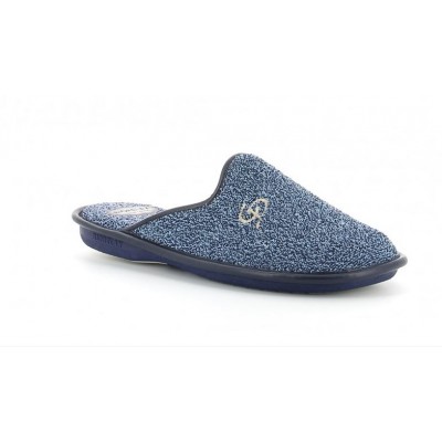 Zapatillas hombre toalla algodón Biorelax Bicolor Marino Zapatillas hombre toalla algodón Biorelax Bicolor Marino