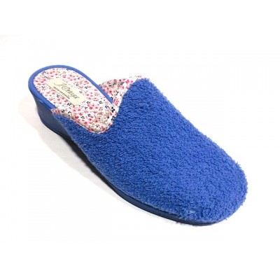 Zapatillas de casa con cuña para mujer J´Ortega Descalza Rizo Aguamar Zapatillas de casa con cuña para mujer J´Ortega Descalza Rizo Aguamar