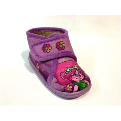 Zapatillas abotinadas de casa Trolls Poppy Lila