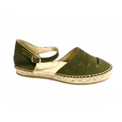Alpargatas de esparto plana pulsera Pasfor Kaki Alpargatas de esparto plana pulsera Pasfor Kaki