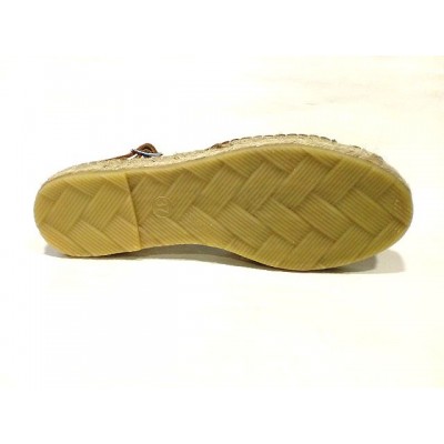 Sandalias de esparto piel Pasfor Kaki Sandalias de esparto piel Pasfor Kaki