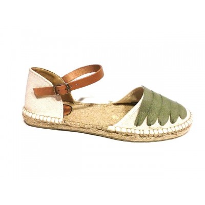 Alpargatas Planas Pulsera Salvi Pasados Kaki Alpargatas Planas Pulsera Salvi Pasados Kaki