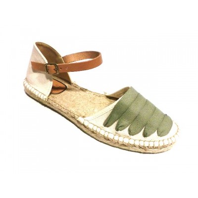 Alpargatas Planas Pulsera Salvi Pasados Kaki Alpargatas Planas Pulsera Salvi Pasados Kaki