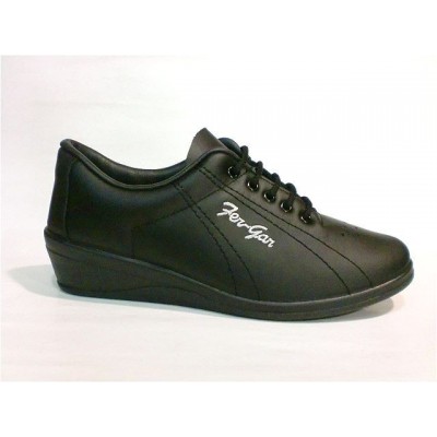 Deportivas mujer con cuña FerGar Cordón Negro Deportivas mujer con cuña FerGar Cordón Negro