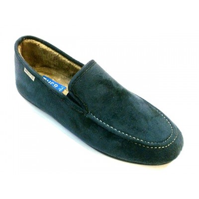 Zapatillas antelina tipo kiova plantilla extraible Muro Marino Zapatillas antelina tipo kiova plantilla extraible Muro Marino