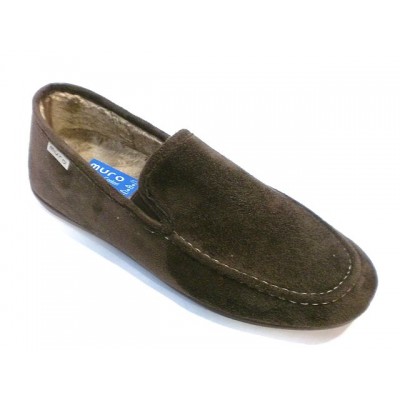 Zapatillas antelina tipo kiova plantilla extraible Muro Marron Zapatillas antelina tipo kiova plantilla extraible Muro Marron