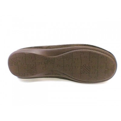 Zapatillas antelina tipo kiova plantilla extraible Muro Marron Zapatillas antelina tipo kiova plantilla extraible Muro Marron