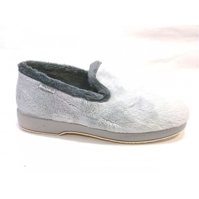 Zapatillas casa paño aterciopelado Muro Gris Zapatillas casa paño aterciopelado Muro Gris