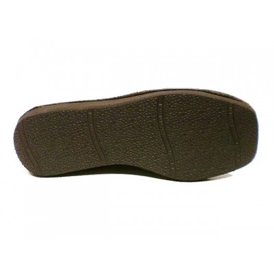 Zapatillas de casa para hombre cerradas antelina aterciopelada Moda de España Marron