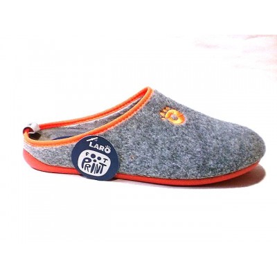 Zapatillas de casa paño plantilla extraible Laro Gris Zapatillas de casa paño plantilla extraible Laro Gris
