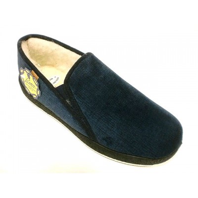 Zapatillas paño forro lana La Cadena 65317 Azul Zapatillas paño forro lana La Cadena 65317 Azul