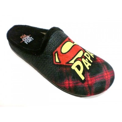 Zapatillas de casa divertidas CM Confort Super Papa Zapatillas de casa divertidas CM Confort Super Papa