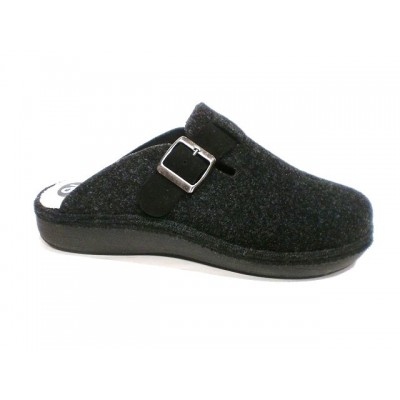 Zapatillas para casa comodas Salvi Zueco Hebilla Antracita Zapatillas para casa comodas Salvi Zueco Hebilla Antracita