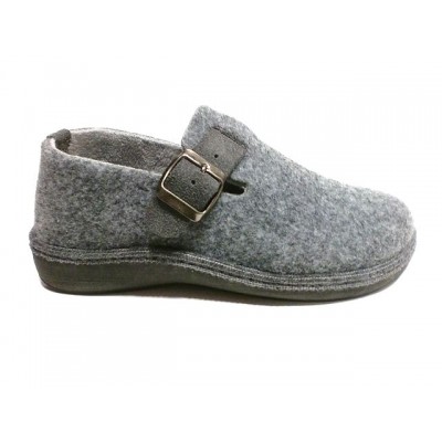 Zapatillas para casa comodas Salvi Cerrada Hebilla Gris Zapatillas para casa comodas Salvi Cerrada Hebilla Gris