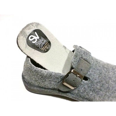 Zapatillas para casa comodas Salvi Cerrada Hebilla Gris Zapatillas para casa comodas Salvi Cerrada Hebilla Gris
