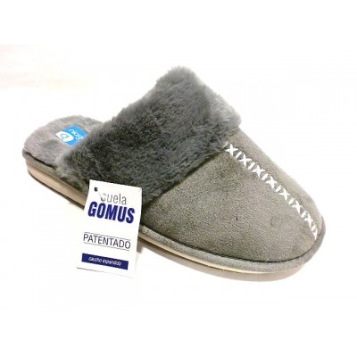 Zapatillas de casa Niágara Piso Gomus Antelina Gris Zapatillas de casa Niágara Piso Gomus Antelina Gris