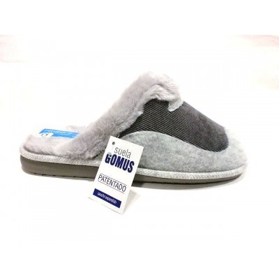 Zapatillas de casa Niágara Piso Gomus Panilla Gris Zapatillas de casa Niágara Piso Gomus Panilla Gris