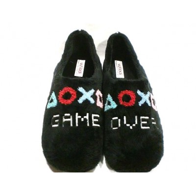 Zapatillas de casa VulLadi Game Over Negro Zapatillas de casa VulLadi Game Over Negro