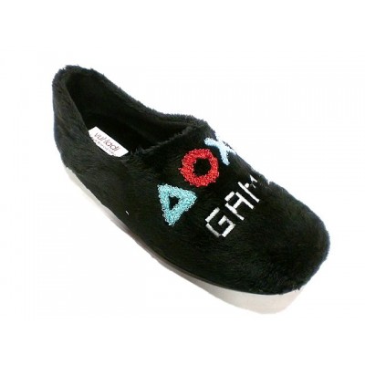 Zapatillas de casa VulLadi Game Over Negro Zapatillas de casa VulLadi Game Over Negro