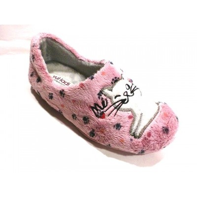 Zapatillas de casa mujer cerrada VulLadi Gatito Rosa Zapatillas de casa mujer cerrada VulLadi Gatito Rosa
