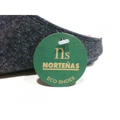 Zapatillas paño reciclado Norteñas Eco Shoes Marino