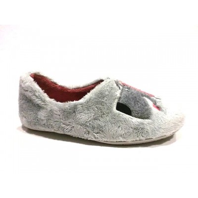 Zapatillas de casa mujer cerrada VulLadi Perrito Gris Zapatillas de casa mujer cerrada VulLadi Perrito Gris