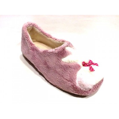 Zapatillas de casa mujer cerrada VulLadi Conejito Rosa Zapatillas de casa mujer cerrada VulLadi Conejito Rosa
